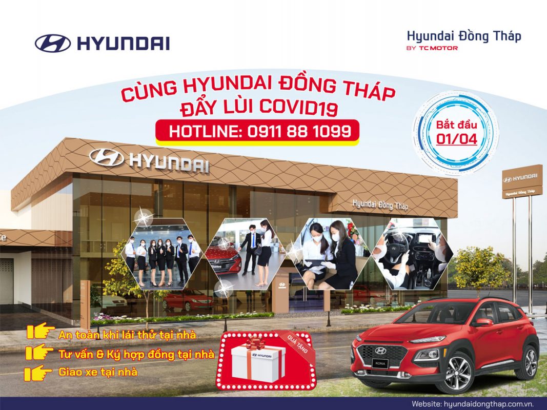 Hyundai Đồng Tháp chung tay đẩy lùi dịch bệnh covid 19