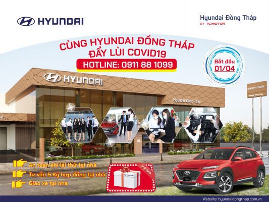 Hyundai Đồng Tháp chung tay đẩy lùi dịch bệnh covid 19