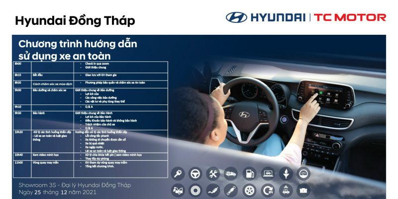 CHƯƠNG TRÌNH HƯỚNG DẪN SỬ DỤNG XE AN TOÀN TỪ HYUNDAI ĐỒNG THÁP