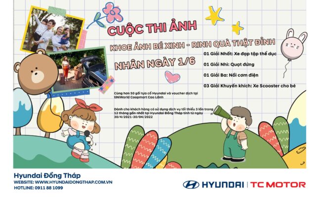 CUỘC THI ẢNH MỪNG 01/06 KHOE ẢNH BÉ XINH – RINH QUÀ THẬT ĐỈNH