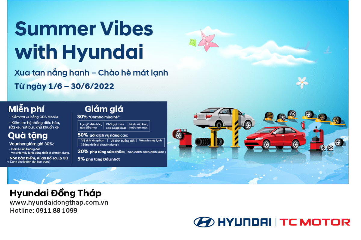 Hyundai Summer Vibes: Hãy khởi đầu mùa hè năm 2024 bằng những cảm giác rực rỡ với Hyundai Summer Vibes! Cùng chiêm ngưỡng những mẫu xe được trang bị công nghệ tiên tiến, thiết kế đột phá và hiệu suất vượt trội. Với Hyundai Summer Vibes, bạn sẽ tận hưởng một mùa hè đáng nhớ trên những con đường đầy sự tự do và niềm vui.